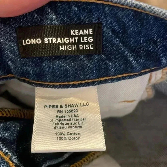 Veronica Beard Keane High Rise Straight Jeans - Picture 7 of 8